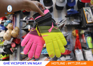 GĂNG TAY THỦ MÔN PUMA HỒNG XANH CHUỐI