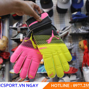 GĂNG TAY THỦ MÔN PUMA HỒNG XANH CHUỐI