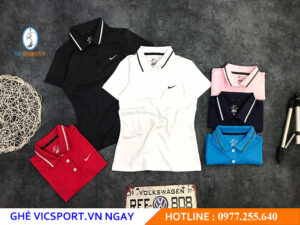 ÁO CỔ TRỤ NỮ NIKE 2020 6 MÀU CỰC ĐẸP