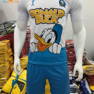 ÁO ĐÁ BANH DONALD DUCK MÀU TRẮNG XANH