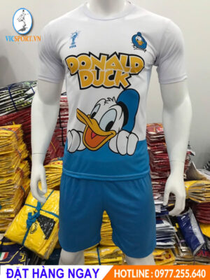 ÁO ĐÁ BANH DONALD DUCK MÀU TRẮNG XANH
