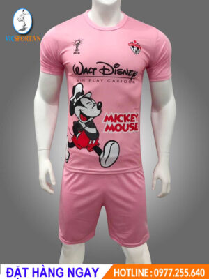 ÁO ĐÁ BANH MICKEY MOUSE MÀU HỒNG