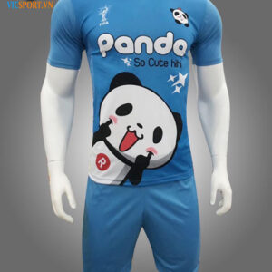 ÁO ĐÁ BANH PANDA MÀU XANH BIỂN
