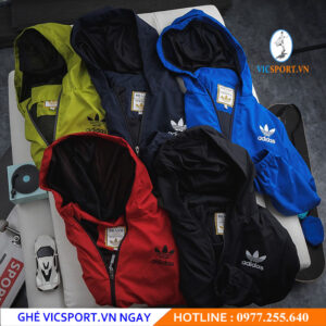 ÁO KHOÁC DÙ ADIDAS TRƠN 1 MÀU