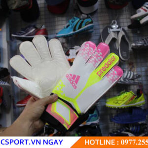 GĂNG TAY THỦ MÔN PREDATOR MÀU TRẮNG HỒNG