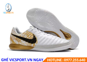 GIÀY ĐẾ BẰNG F1 NIKE TIEMPO X MÀU TRẮNG ĐỒNG