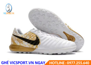 GIÀY ĐÁ BANH F1 NIKE TIEMPO X MÀU TRẮNG ĐỒNG