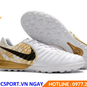 GIÀY ĐÁ BANH F1 NIKE TIEMPO X MÀU TRẮNG ĐỒNG