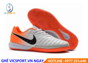 GIÀY ĐẾ BẰNG NIKE TIEMPO MÀU TRẮNG CAM