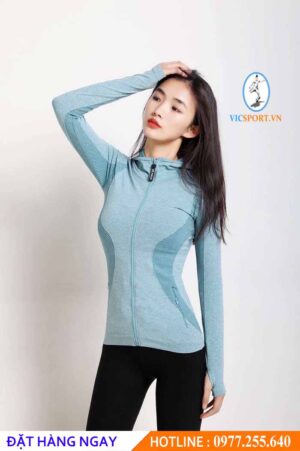 ÁO KHOÁC DỆT NỮ 08 MÀU XANH