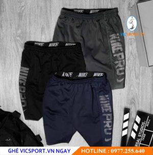 QUẦN ĐÙI NAM NIKE PRO PHỐI LƯỚI