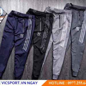 QUẦN JOGGER NAM NY BA SỌC LƯỚI