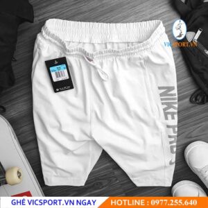 QUẦN SHORT NAM NIKE PRO CHỮ HÔNG