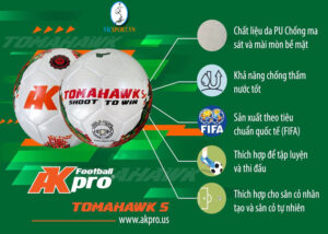 BÓNG ĐÁ SỐ 5 AK PRO TOMAHAWK S