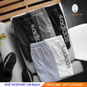 QUẦN ĐÙI NAM ADIDAS CHỮ HÔNG