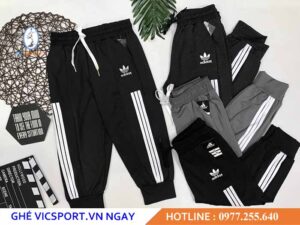 QUẦN JOGGER LỬNG NỮ ADIDAS 3 SỌC CỰC ĐẸP