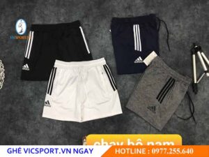 QUẦN CHẠY BỘ NAM ADIDAS SỌC HÔNG CỰC CHẤT