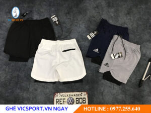 QUẦN RUNNING NAM 2 LỚP ADIDAS CỰC CHẤT
