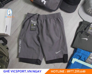 QUẦN ĐÙI NAM 2 LỚP NIKE PRO