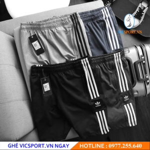 QUẦN SHORT NAM ADIDAS SỌC HÔNG