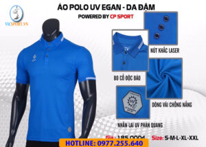 ÁO POLO UV EGAN XANH DA ĐẬM
