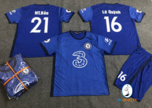 ÁO CHELSEA XANH BÍCH IN CHO KHÁCH