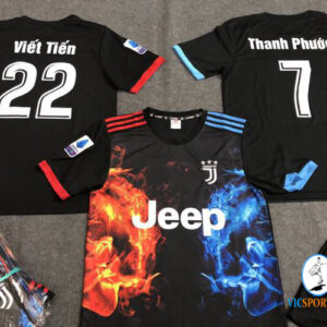 ÁO JUVENTUS ĐEN LOANG IN CHO KHÁCH