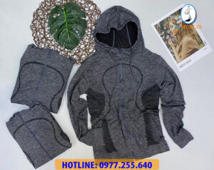 ÁO KHOÁC THUN NỮ MÀU XÁM