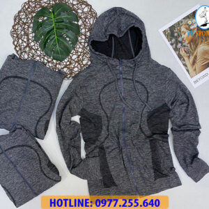 ÁO KHOÁC THUN NỮ MÀU XÁM