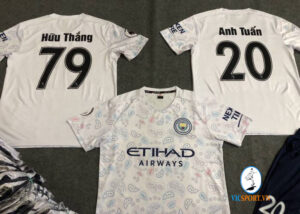 ÁO MAN CITY TRẮNG IN CHO KHÁCH