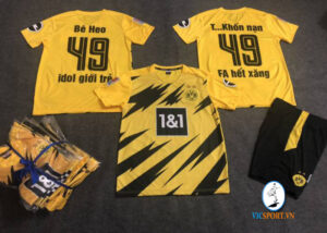 ÁO DORTMUND VÀNG TRẺ EM IN CHO KHÁCH