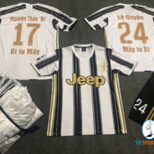 ÁO JUVENTUS SỌC TRẺ EM IN CHO KHÁCH