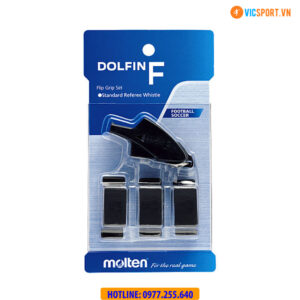 Còi trọng tài Molten Dolfin F kẹp tay
