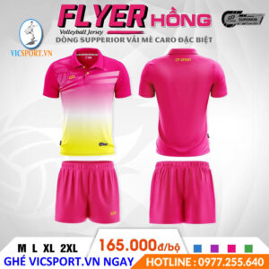 ÁO BÓNG CHUYỀN FLYER HỒNG