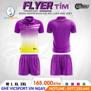 ÁO BÓNG CHUYỀN FLYER TÍM