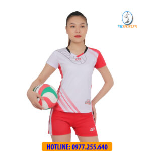 ÁO BÓNG CHUYỀN NỮ GALVIN MÀU TRẮNG