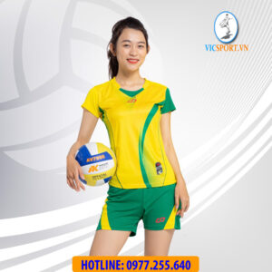 ÁO BÓNG CHUYỀN NỮ ZENTIGA MÀU VÀNG