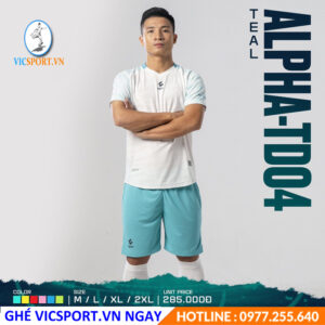 ÁO ĐÁ BANH ALPHA-TD04 MÀU TRẮNG