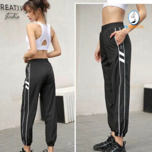 JOGGER NỮ K27 CHẤT DÙ MÀU ĐEN