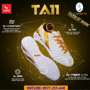 GIÀY ĐÁ BANH KAMITO TA11 TF MÀU TRẮNG