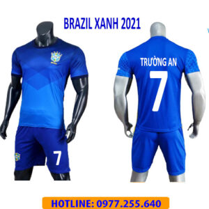 ÁO BRAZIL XANH IN CHO KHÁCH