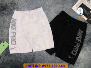 QUẦN SHORT NAM NIKE PRO PHỐI LƯỚI 2 MÀU