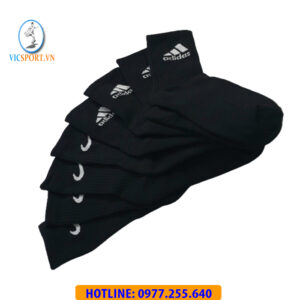 Vớ dệt kim dày adidas màu đen