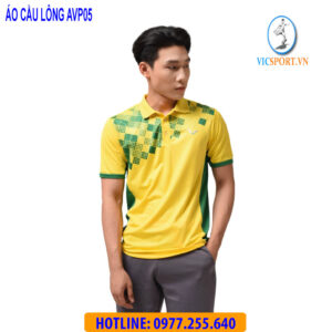 ÁO CẦU LÔNG NAM AVP05 MÀU VÀNG