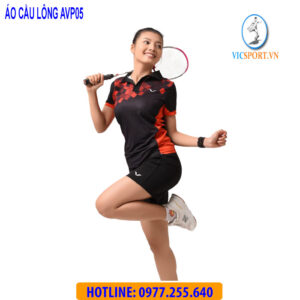 ÁO CẦU LÔNG NỮ AVP05 MÀU ĐEN