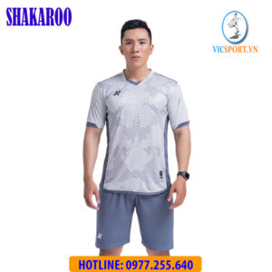 ÁO ĐÁ BANH SHAKAROO MÀU XÁM TRẮNG