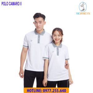 ÁO POLO DI CHUYỂN CAMARO 2 MÀU TRẮNG