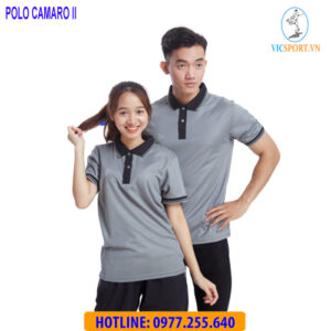ÁO POLO DI CHUYỂN CAMARO 2 MÀU XÁM