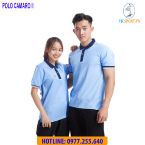 ÁO POLO DI CHUYỂN CAMARO 2 XANH BIỂN