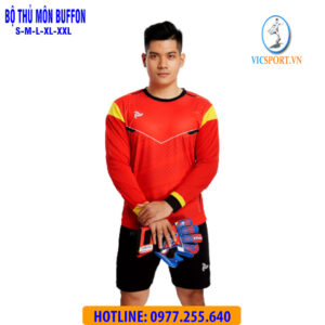 ÁO THỦ MÔN BUFFON MÀU ĐỎ